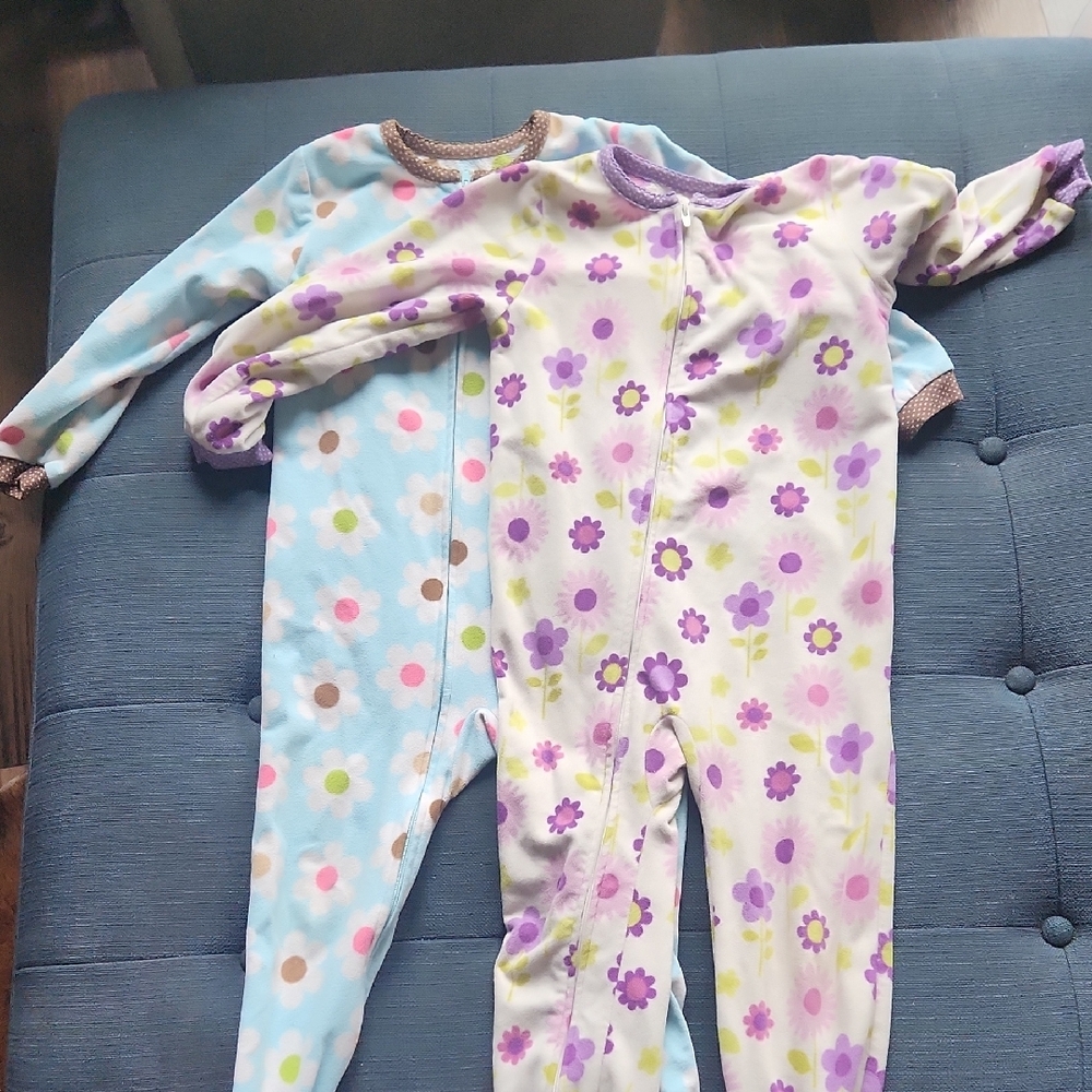 Floral and Polka Dot Kids One Piece Set